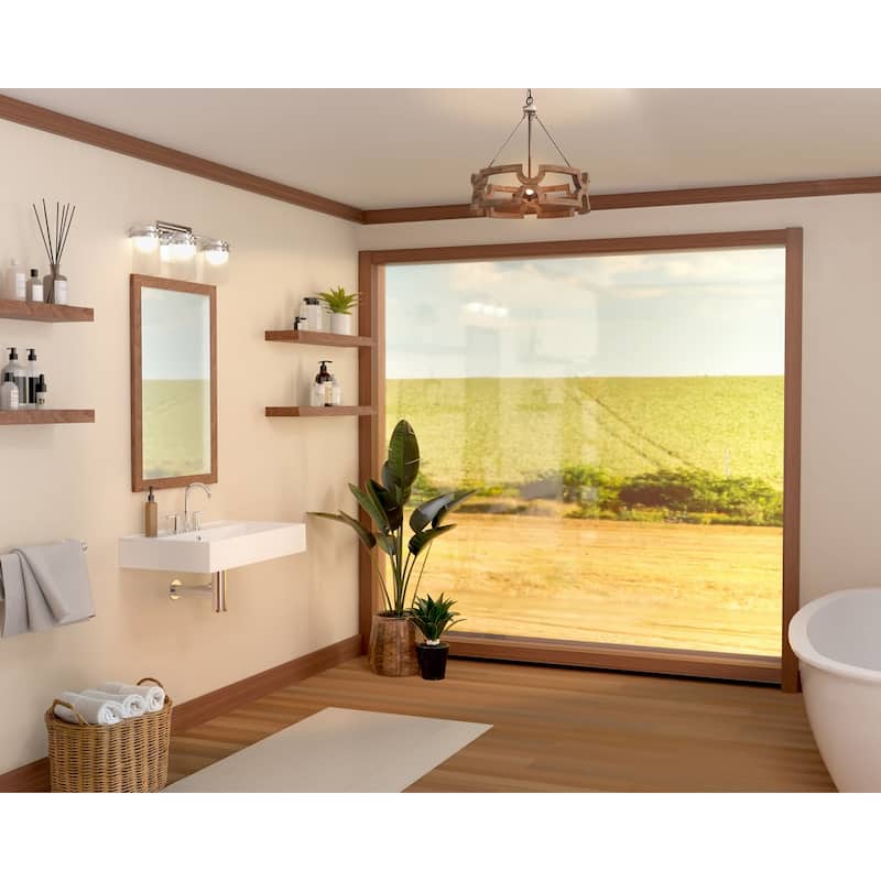 Whitehaus B-AG81-3H 31-7/8" Rectangular Vitreous China Wall Mounted