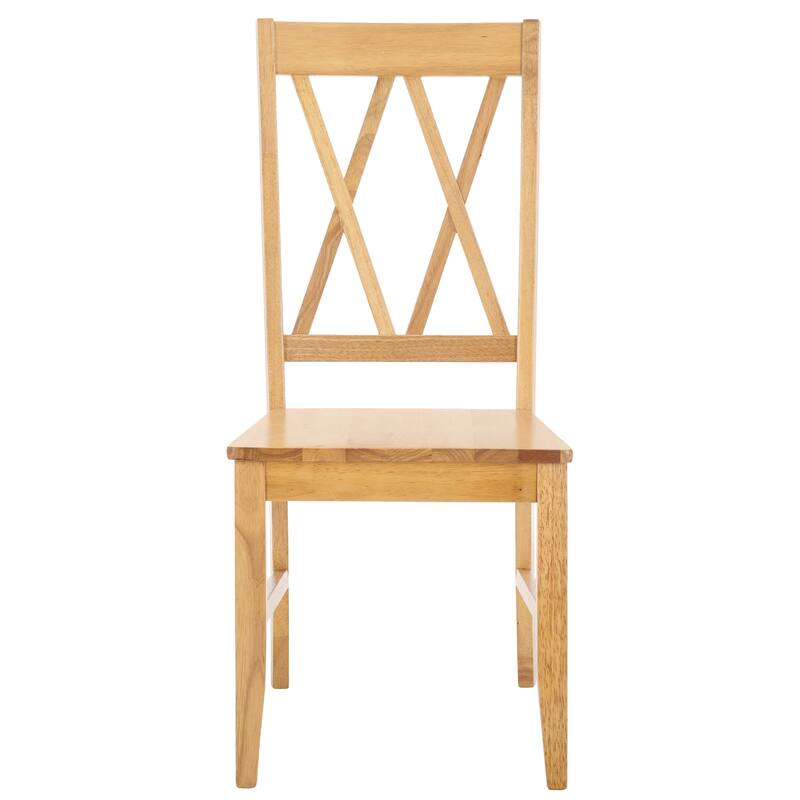 SAFAVIEH HOME Yana Double X-Back Side Chair - 18"W x 22"D x 39"H
