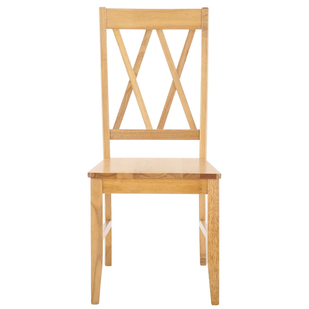 SAFAVIEH HOME Yana Double X-Back Side Chair - 18"W x 22"D x 39"H