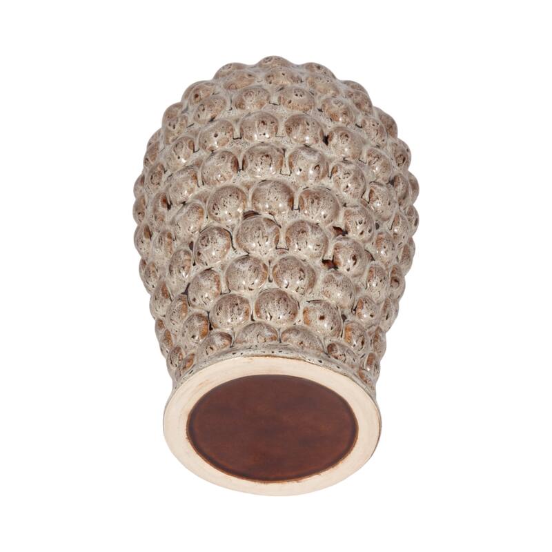 Sagebrook Home Ceramic Essence, Brown, Novelty - Unique Decorative Vase for a Modern Home