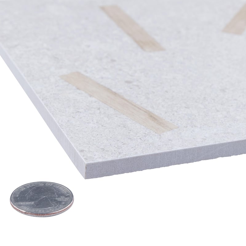 Merola Tile Komi Maolan Gris 7-7/8" x 7-7/8" Porcelain Floor and Wall Tile