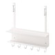 preview thumbnail 1 of 12, Yamazaki Home Under-Desk Cable and Router Storage Rack, Steel - L 4.53 x W 15.75 x H 16.93 inches White