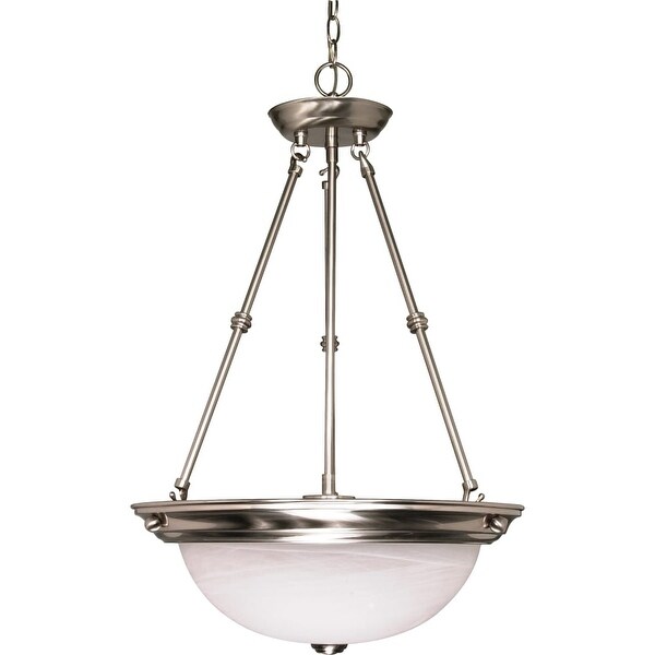 Nuvo Lighting 60/203 3 Light 15" Wide Pendant - Brushed nickel