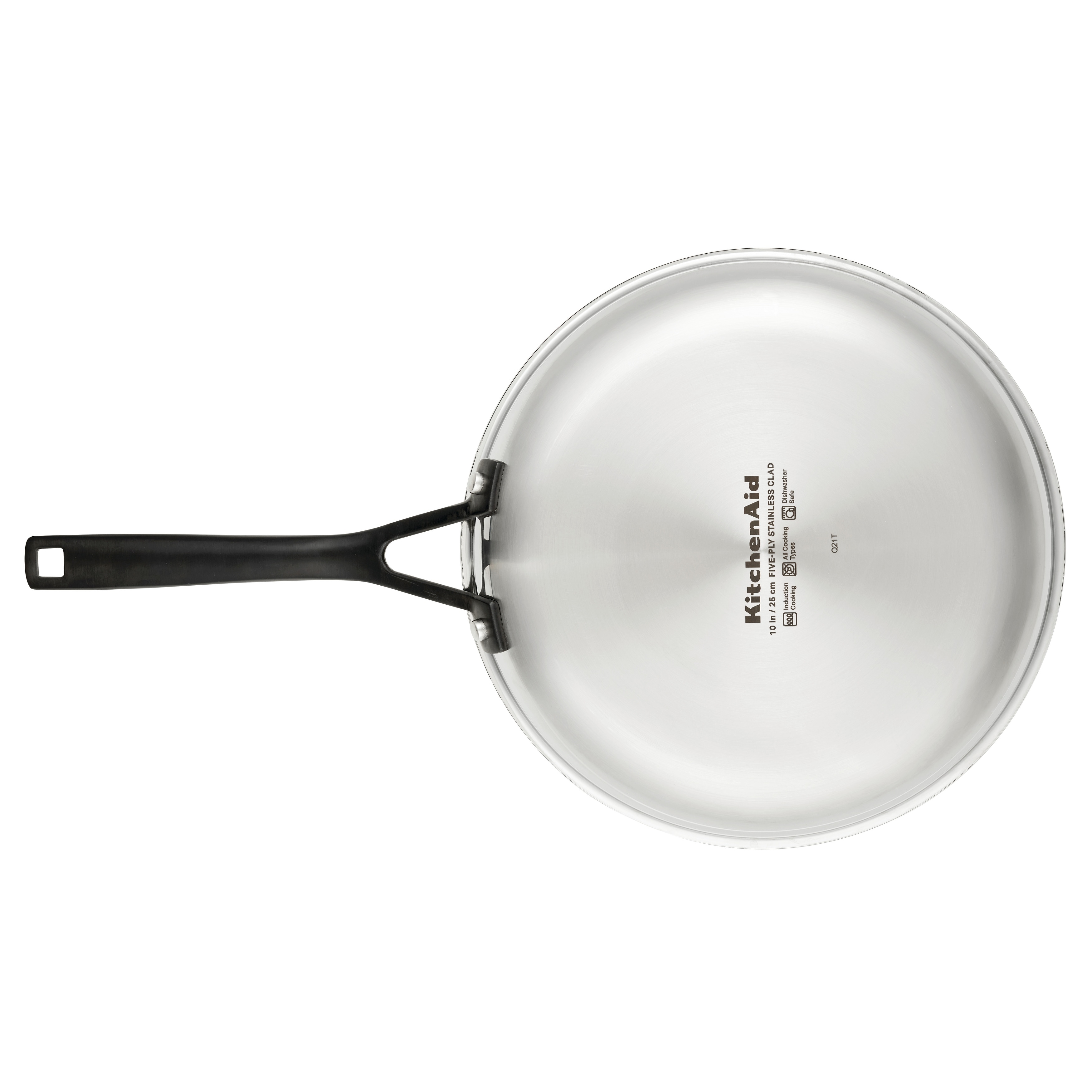KitchenAid 5-Ply Clad Polished Stainless Steel Fry Pan/Skillet, 12.25 Inch