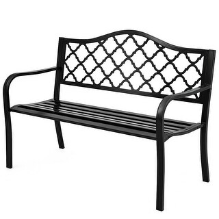 Shop Furniture of America Cith Contemporary Black Metal ...