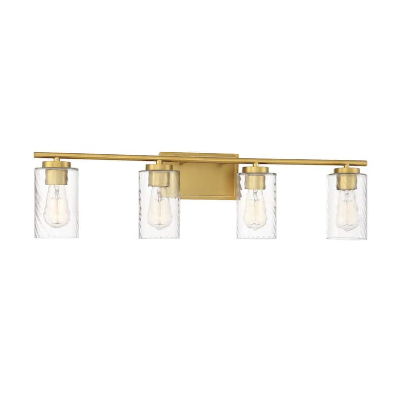 Meridian M80039 4 Light 32" Wide Bathroom Vanity Light with Swirl