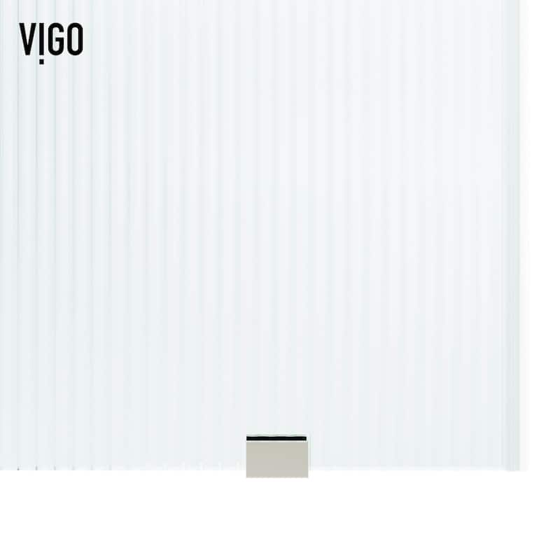 VIGO Elan 56" to 60" W x 66" H Frameless Sliding Tub Door