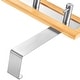 preview thumbnail 4 of 11, Bamboo Stainless Steel Over-the-Door Towel Hooks Stylish and Functional Bathroom Organization Solution for Towels - 3 Hooks