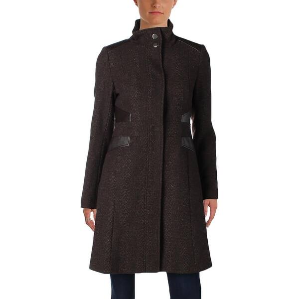 Shop Via Spiga Womens Midi Coat Winter Tweed Overstock 19787080