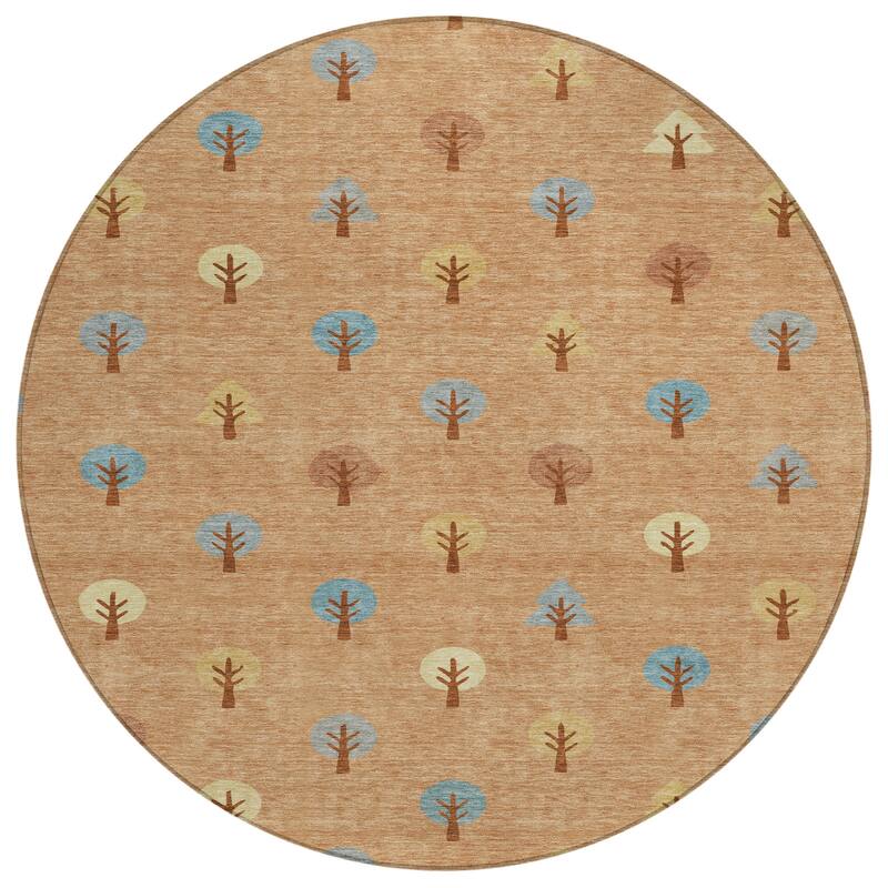 Machine Washable Indoor/ Outdoor Modern Mulvane Chantille Rug