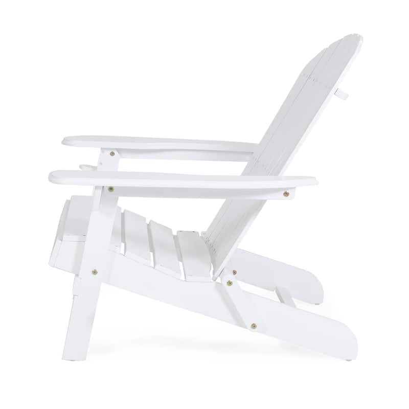 Hanlee Outdoor Rustic Acacia Wood Folding Adirondack Chair (Set of 2) by Christopher Knight Home