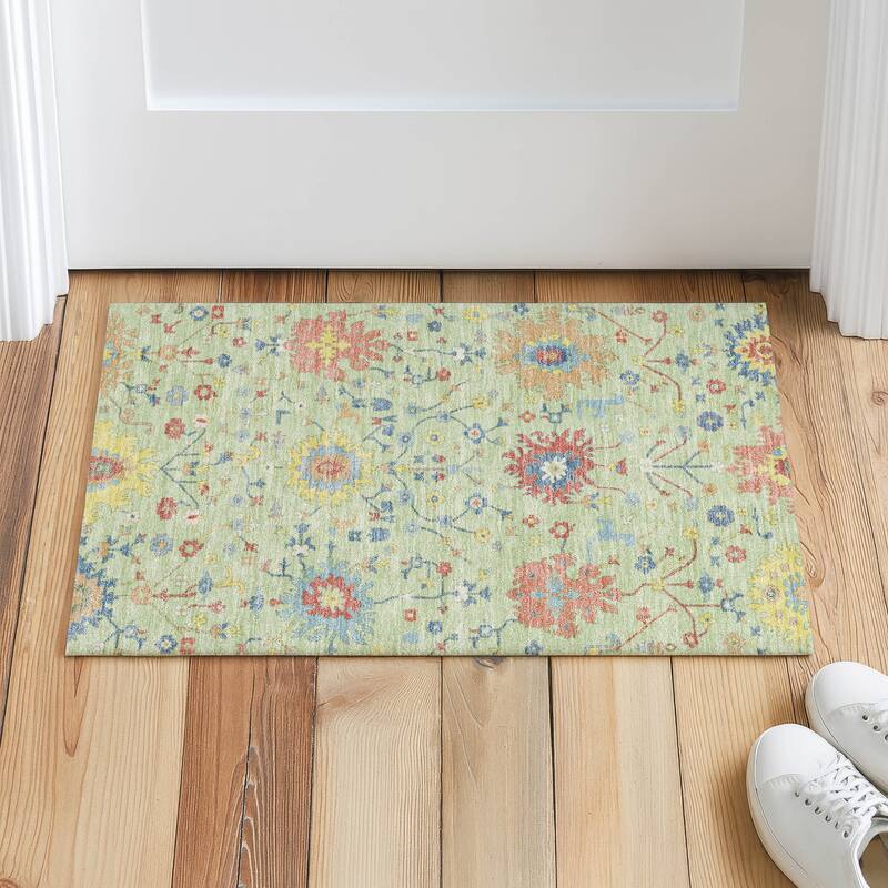 Machine Washable Indoor/ Outdoor Global Dillon Chantille Rug
