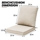 preview thumbnail 62 of 128, 21 W x 22 D in. Deep Seat Outdoor Cushion Set by Crestlive Products