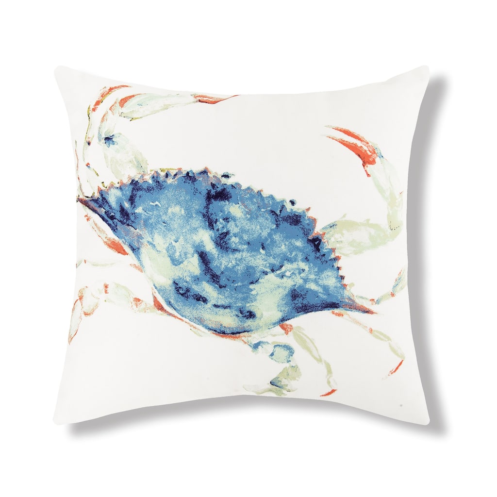 Marino Crab Indoor and Outdoor Throw Pillow