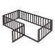 preview thumbnail 41 of 47, Wood Floor Bed Frame with Fence and Door