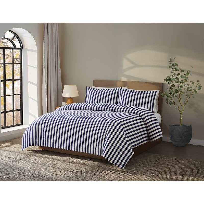 Brooklyn Loom Levi Stripe 3 Piece Comforter Set