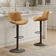 preview thumbnail 2 of 60, Art Leon Adjustable Height Swivel Barstool, Set of 2 Yellow