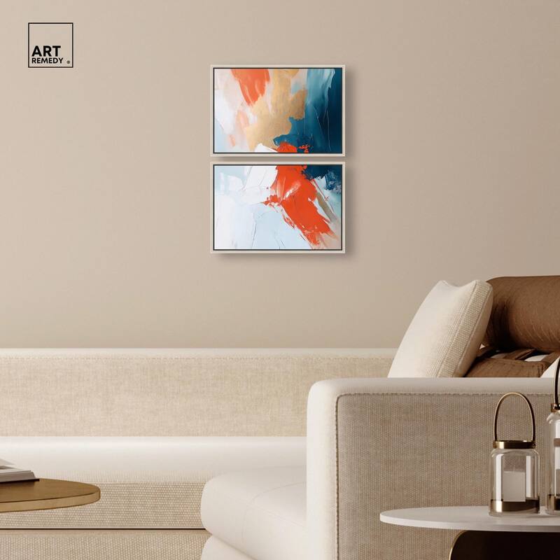 Bold and Bright I Canvas Set of 2 by Art Remedy