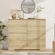 preview thumbnail 23 of 26, Tall Modern Wooden Dresser with 8 Drawers, Deep Storage, Large Chest of Drawers with Wide Top