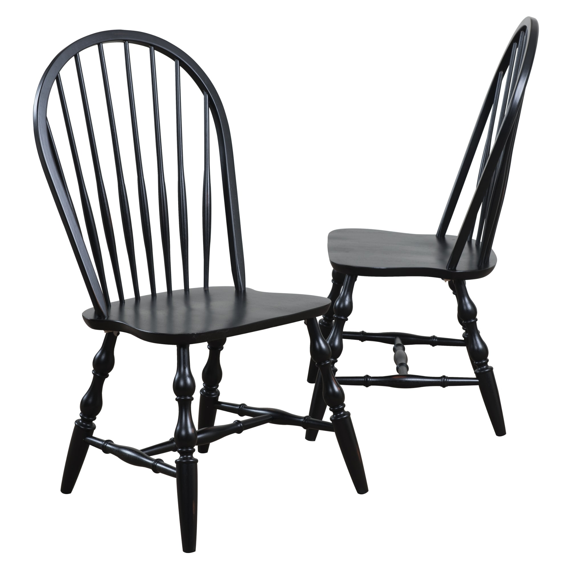 Curved spindle back hotsell chairs