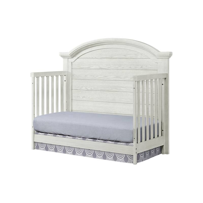 Foundry 56" Wide Arch Top Convertible Crib, White Dove