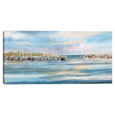 Blue Harbor by Studio Arts Canvas Art Print