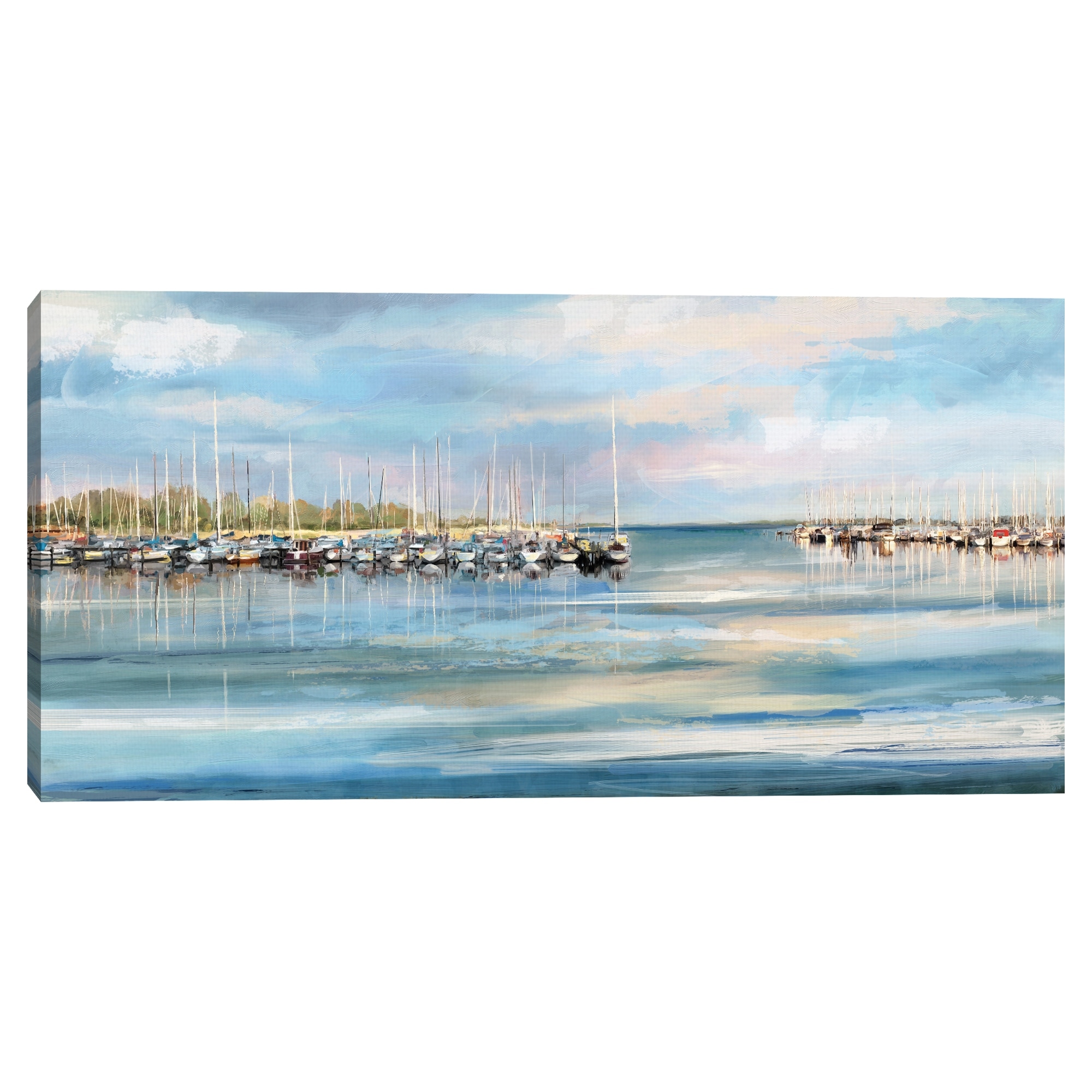 Blue Harbor by Studio Arts Canvas Art Print
