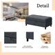 Futzca Modern L-shaped Convertible Sectional Sofa w/ Reversible Chaise