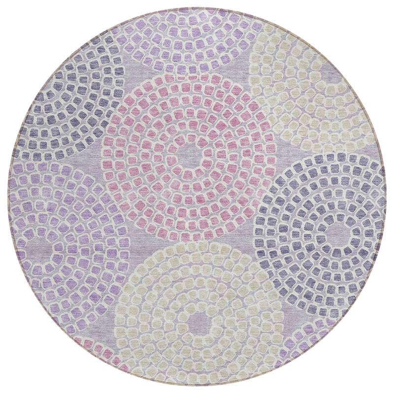 HomeRoots Geometric Transitional Rectangle Outdoor Rug