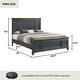 preview thumbnail 28 of 36, Roundhill Furniture Clelane Wood Bedroom Set with Bed, Dresser, Mirror, and Nightstand