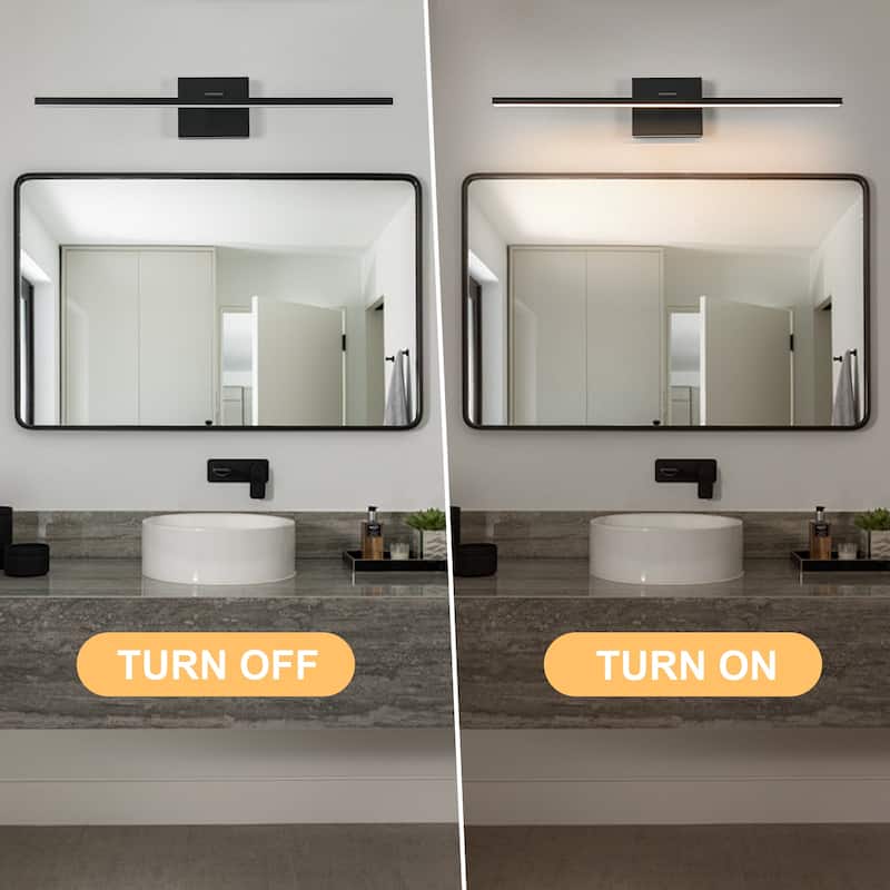 Minimalist Linear LED Vanity Light Dimmable Wall Sconce Light Bar