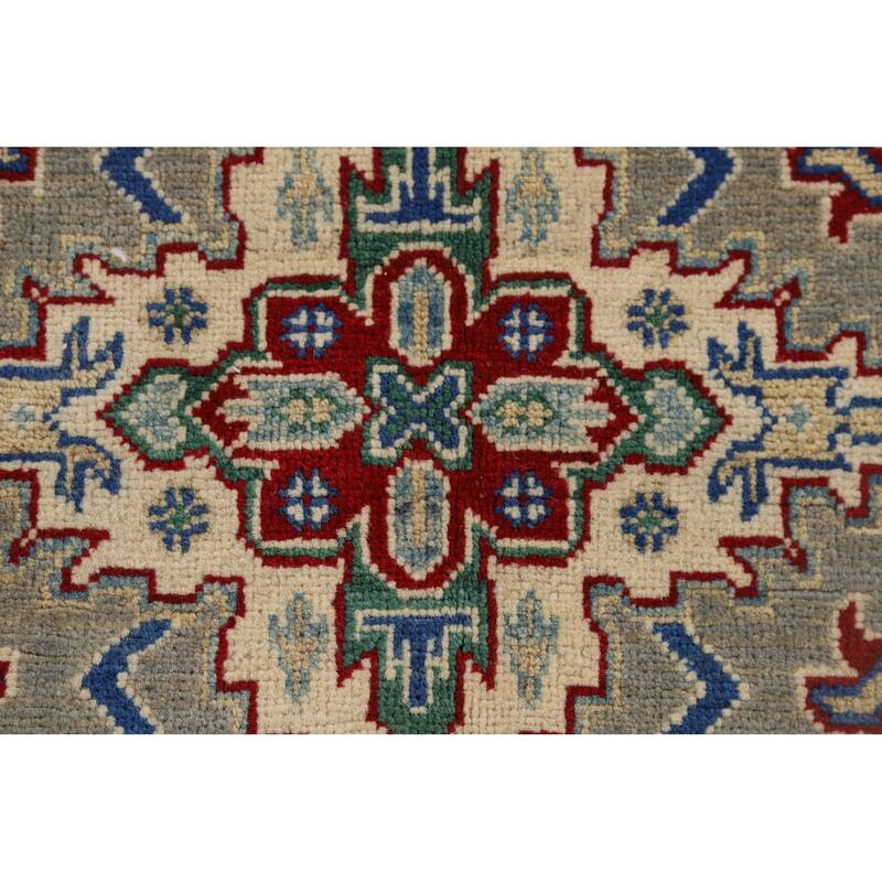 Kazak Accent Rug Handmade Traditional Oriental Wool Carpet - 3'3" x 5'0"