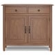 preview thumbnail 44 of 92, WYNDENHALL Hampshire 40" Wide Solid Wood Traditional Entryway Storage Cabinet - 40"w x 15"d x 36" h