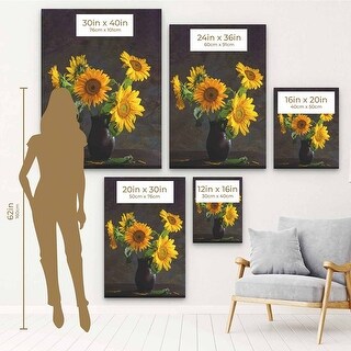 Yellow Sunflower Wall Art Canvas 7265 - Bed Bath & Beyond - 39945153