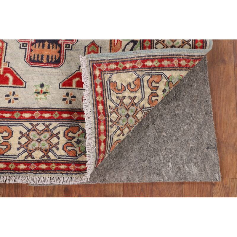 Kazak Oriental Foyer Rug Handmade Wool Carpet - 3'5" x 4'10"