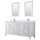 Option White / Giotto Quartz Top / Polished Chrome