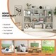 preview thumbnail 22 of 21, 41 inches Wooden Toy Storage Organizer with 10 Cubes for Classroom Daycare Nursery Kindergarten - 55" x 9.5" x 41" (L x W x H)