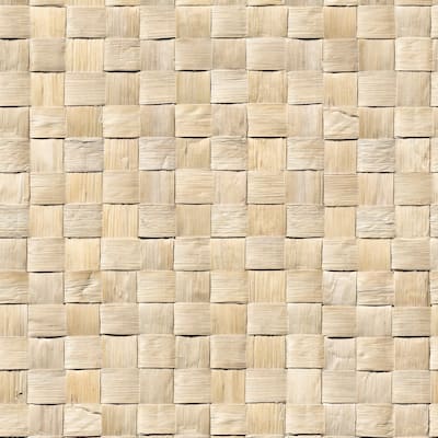 Galerie Wallcoverings Woods and Wicker Collection 3D Rattan Weave Optics Matte Finish Vinyl on Non-woven Wallpaper Roll