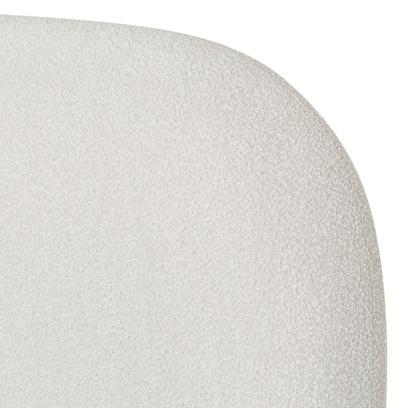 Poly & Bark Genoa Bed - Fully Upholstered with Rounded Profile
