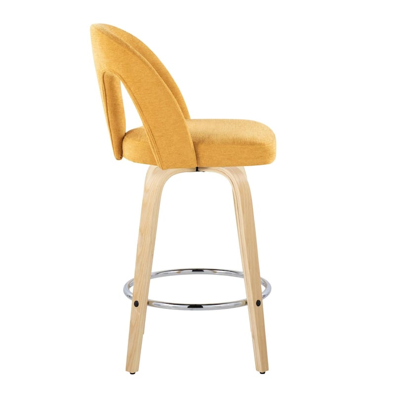 Ava Upholstered 26" Fixed-Height Counter Stool - Set of 2