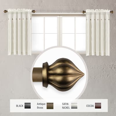 InStyleDesign Jan 5/8 inch dia. Side Curtain Rod 12-20 inch long (Set of 2)