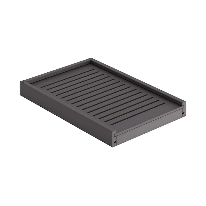 Palace Imports 100% Solid Wood Ziva 3-Door Cat Litter Box Enclosure with 2-Drawers and Litter Catch