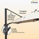 preview thumbnail 36 of 35, Clihome 11Ft Solar Tube Light Aluminum Patio Umbrella with Base