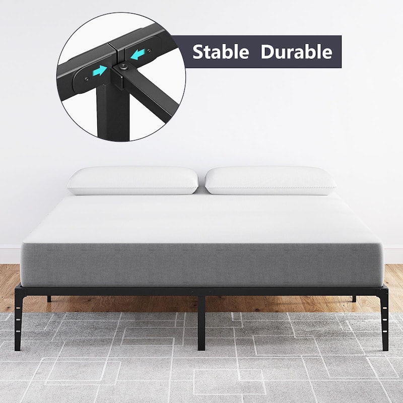 Metal Bed Frame, Low Platform Bed Frames