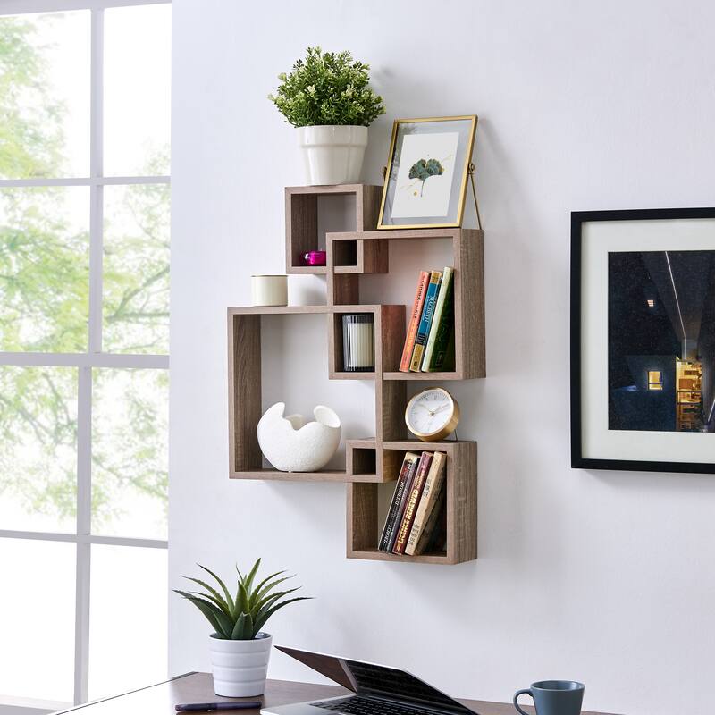 Danya B. Intersecting Cube Shelves