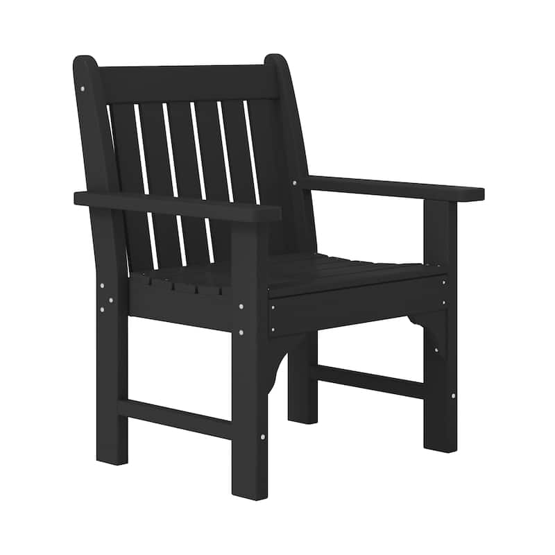Polytrends Laguna Outdoor Patio 4-Piece Garden Chair and Porch Bench Conversation Set