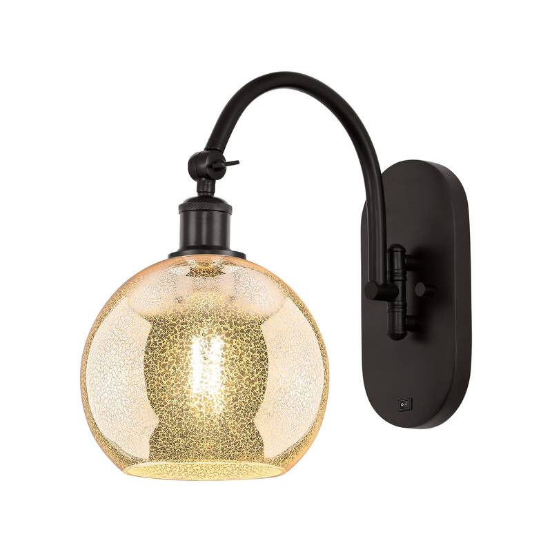 Innovations Lighting Endless Possibilities Ballston - Athens - 1 Light 8" Swiveling Sconce - Mercury/Oil Rubbed Bronze