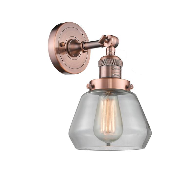 Innovations Lighting Fulton Single Light 11" Tall Bathroom Sconce with
