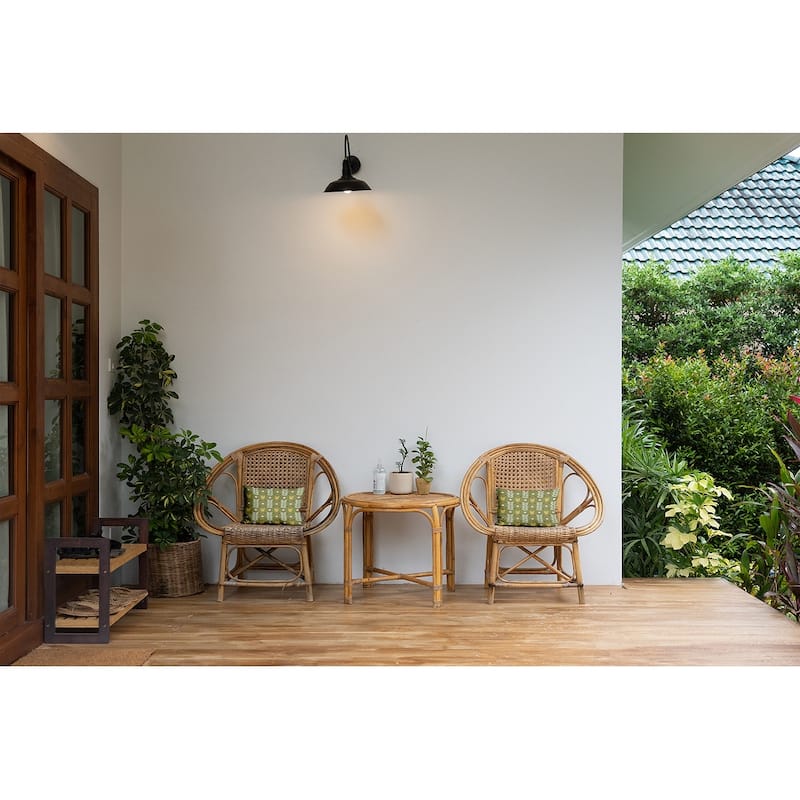 Spring Garden Polyester Indoor/Outdoor Pillow