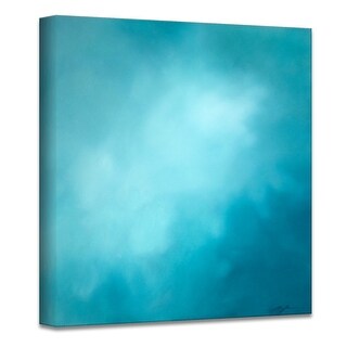 Megan James 'underwater Clouds Xii' Modern Coastal Canvas Wall Art 